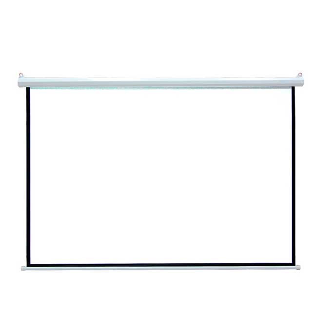 Pantalla de proyección TEROS TE-9062W 1.92x1.92m 4:3 blanco mate con borde negro antirreflejo para techo y pared