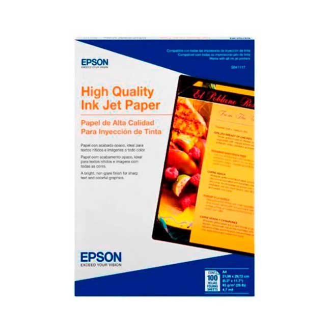Papel Fotográfico Epson S041117 A4 183g 100 Hojas Brillante Alta Resolución