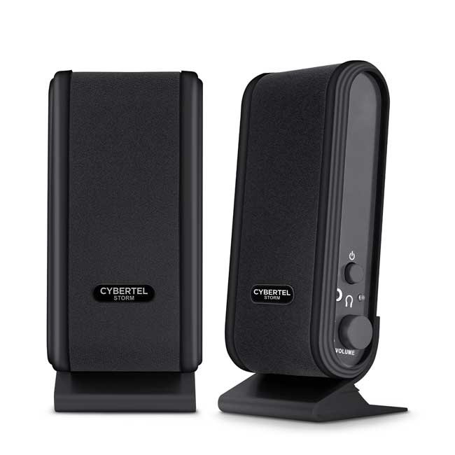 Parlante 2.0 CYBERTEL STORM CYB S201 USB 6W con Bocinas 2.5” y Jack 3.5mm