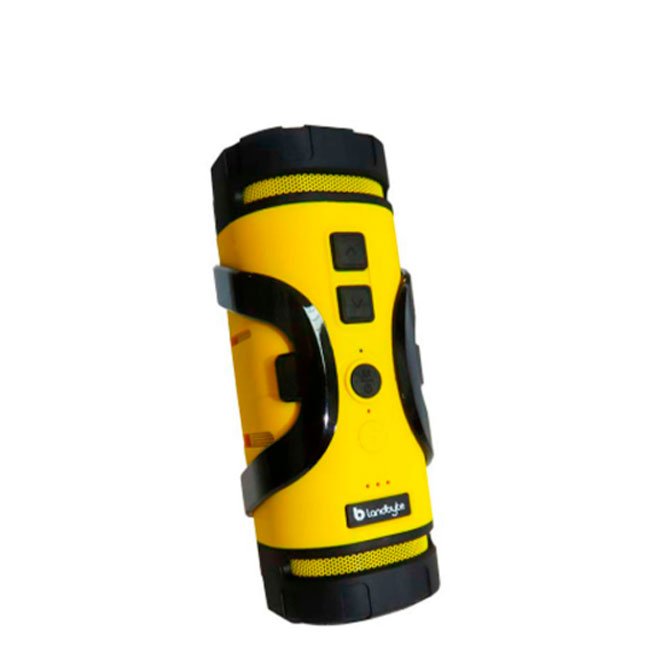 Parlante Inalámbrico LandByte BV350 Amarillo Bluetooth, Micro-SD, 3.5 mm, Recargable