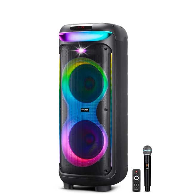 Parlante Torre Bluetooth MAXTRON BRAVATTO 10" MX1005DL con DSP, TWS, RGB y Micrófono Inalámbrico