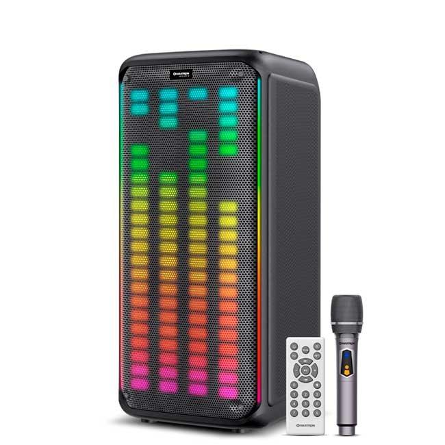 Parlante MAXTRON Skylight MX803 8" Tower BT TWS DSP RGB Micrófono FM USB