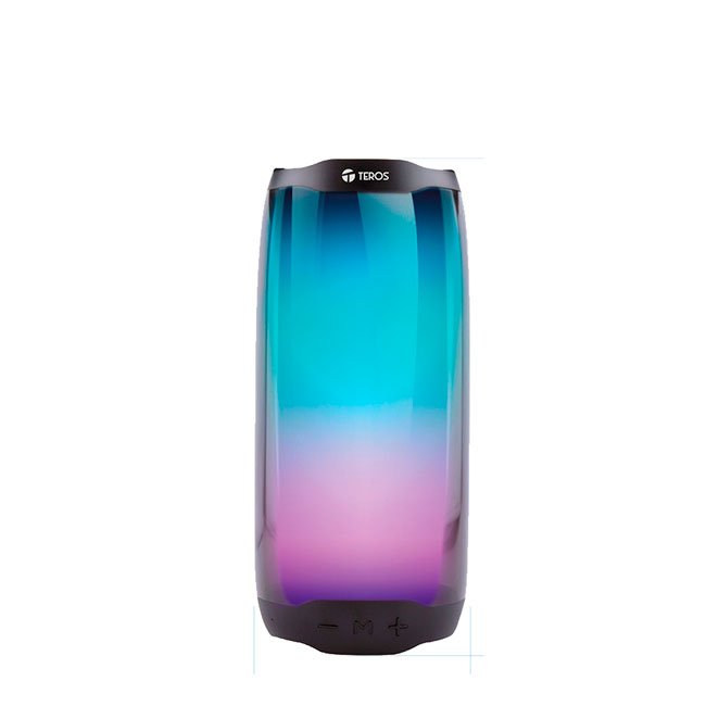 Parlante Bluetooth TEROS TE-6044N 5W con Luz LED, FM, USB, SD, AUX - Negro