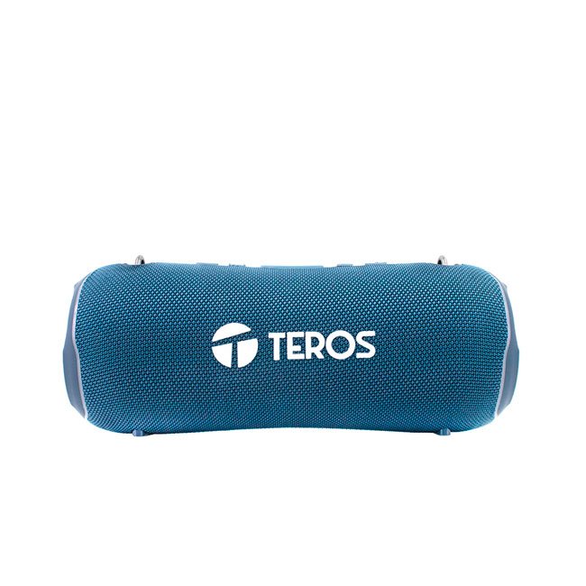 Parlante Bluetooth Teros TE-6046B 40W con Luces RGB, IPX5 y Radio FM – Azul