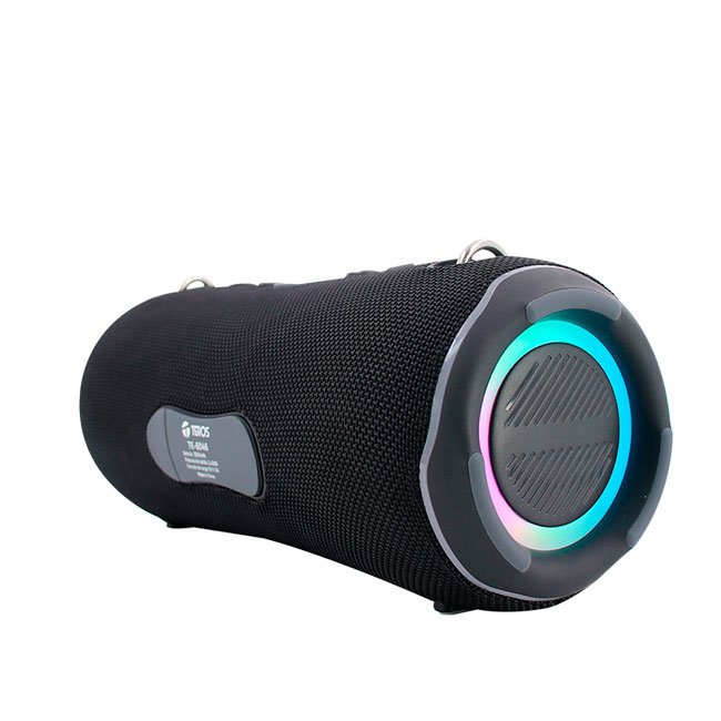 Parlante Bluetooth Teros TE-6046N 40W Negro con Luces RGB, IPX5 y Radio FM