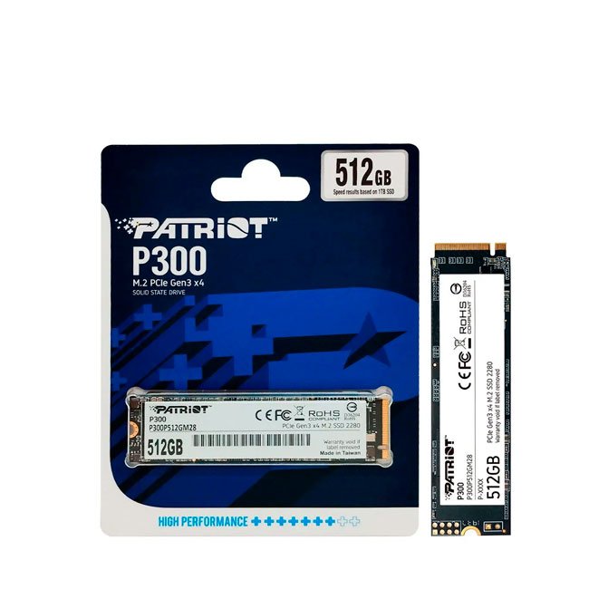 disco SSD Patriot P320 512GB M.2 2280 PCIe Gen 3 x4 NVMe 1.3 – Alta Velocidad de Lectura 3000 MB/s