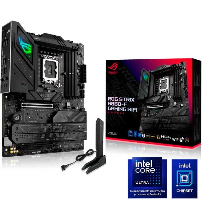 Placa Madre ASUS ROG STRIX B860-F GAMING WIFI DDR5, LGA1851, WiFi 7, ATX, Intel Core Ultra Series 2