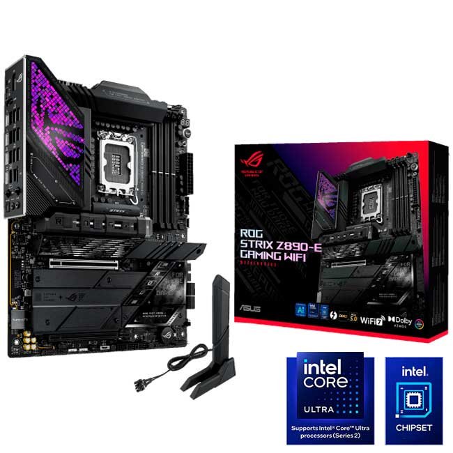 Placa Madre ASUS ROG STRIX Z890-E GAMING WIFI DDR5, LGA 1851, PCIe 5.0, Wi-Fi 7, ATX