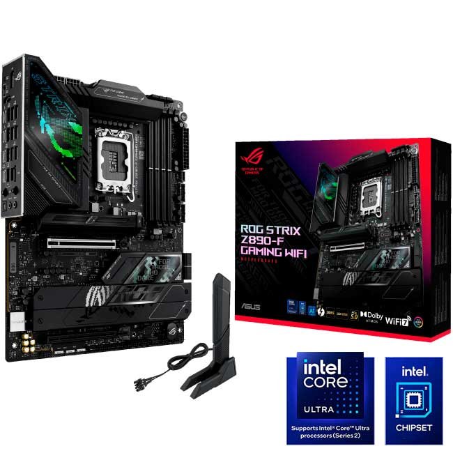 Placa Madre ASUS ROG STRIX Z890-F GAMING WIFI ATX, DDR5, LGA1851, Wi-Fi 7 y PCIe 5.0