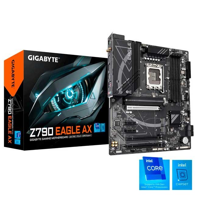 Placa Madre Gigabyte Z790 EAGLE AX DDR5 WiFi 6E LGA1700 ATX para Intel 14ª/13ª/12ª Gen