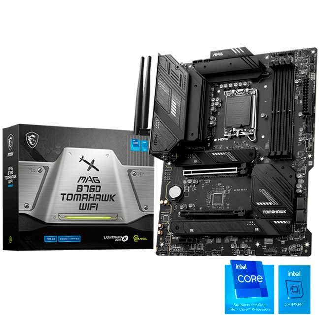 Placa Madre MSI MAG B760 TOMAHAWK WIFI DDR5, LGA1700, ATX, WiFi 6E, 192GB RAM, PCIe 5.0, USB-C