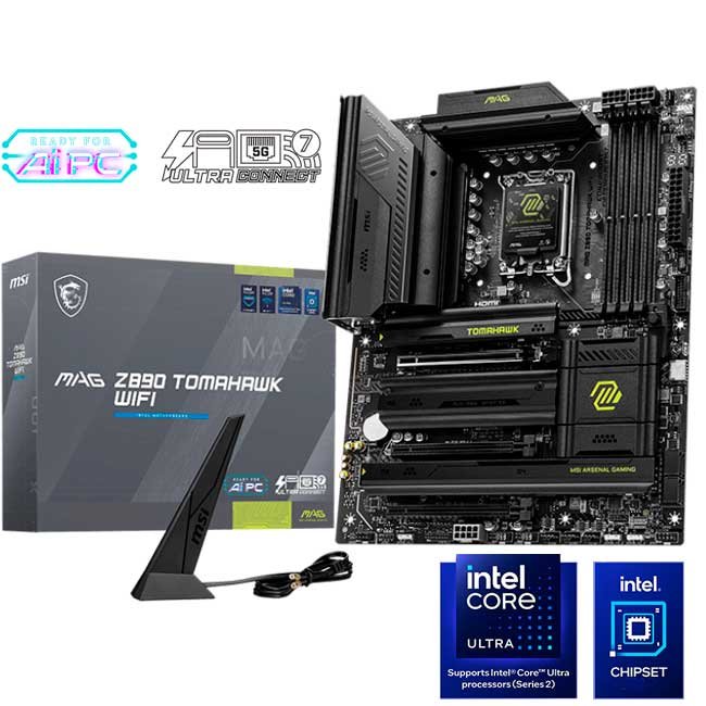 Placa Madre MSI MAG Z890 TOMAHAWK WIFI Intel Z890, DDR5, LGA 1851, Wi-Fi 7, ATX