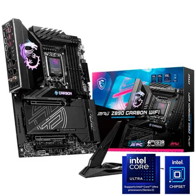 Placa Madre MSI MPG Z890 CARBON WIFI, DDR5, LGA1851, WiFi 7, PCIe 5.0, ATX