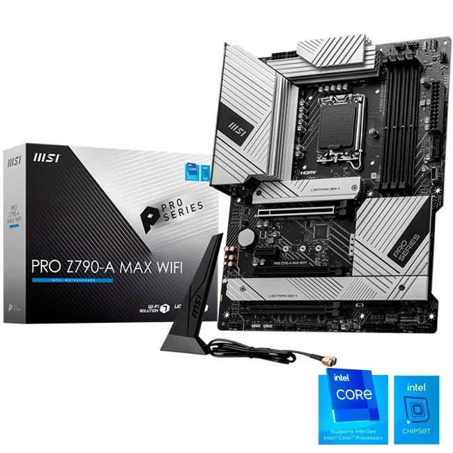 Placa Madre MSI PRO Z790-A MAX WIFI DDR5 ATX, LGA1700, Wi-Fi 7, PCIe 5.0, HDMI/DP, USB-C