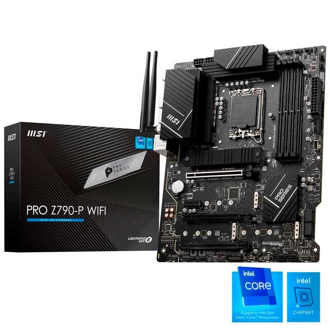 Placa Madre MSI PRO Z790-P WIFI Intel Z790 DDR5 LGA1700 ATX Wi-Fi 6E y Bluetooth 5.3