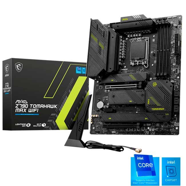 Placa Madre MSI MAG Z790 TOMAHAWK MAX WIFI DDR5, LGA1700, Wi-Fi 7, ATX, PCIe 5.0, M.2, USB-C, Intel 14ª Gen