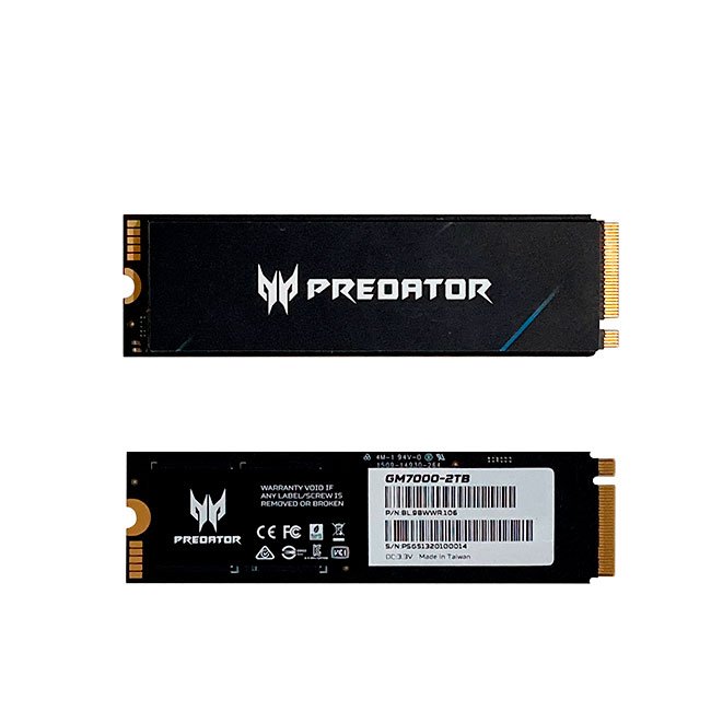 disco ssd Predator GM7000 2TB NVMe PCIe Gen 4.0 x4 – 7400 MB/s