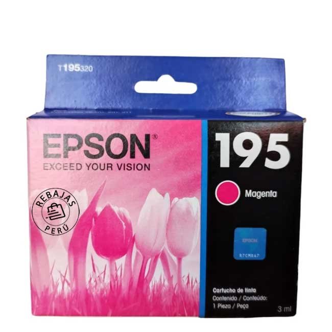 Tinta Epson T195320-AL Magenta Original para Impresora Epson XP-201