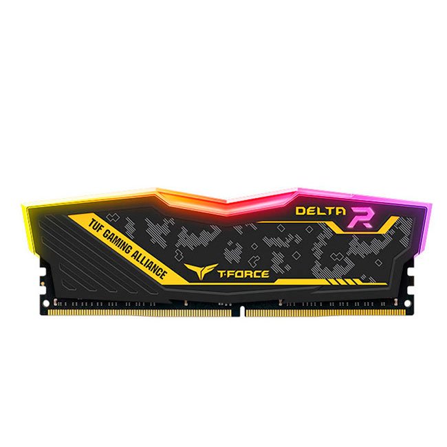 Memoria TG T-Force Delta TUF Gaming Alliance RGB, 8GB, DDR4-3200 MHz, CL16, 1.35V