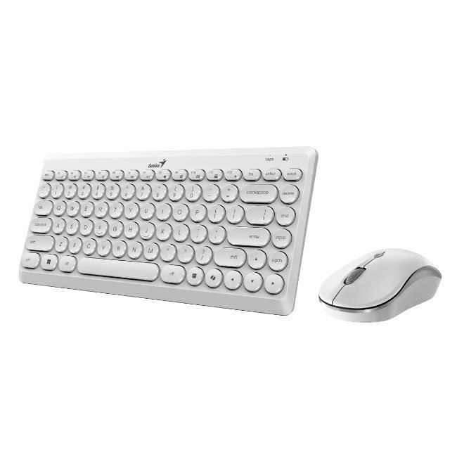 Combo Teclado y mouse Inalámbrico Genius Luxemate Q8000 – Compacto, 2.4GHz, DPI Ajustable, 12 Teclas Multimedia