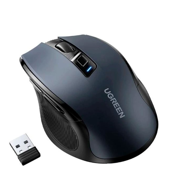 Mouse Ergonómico Inalámbrico Ugreen MU006 Negro 4000 DPI 2.4GHz