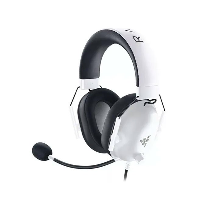 audifono Razer BlackShark V2 X con Micrófono – Audio Envolvente 7.1, Multiplataforma, Ideal para Juegos en PC, blanco.