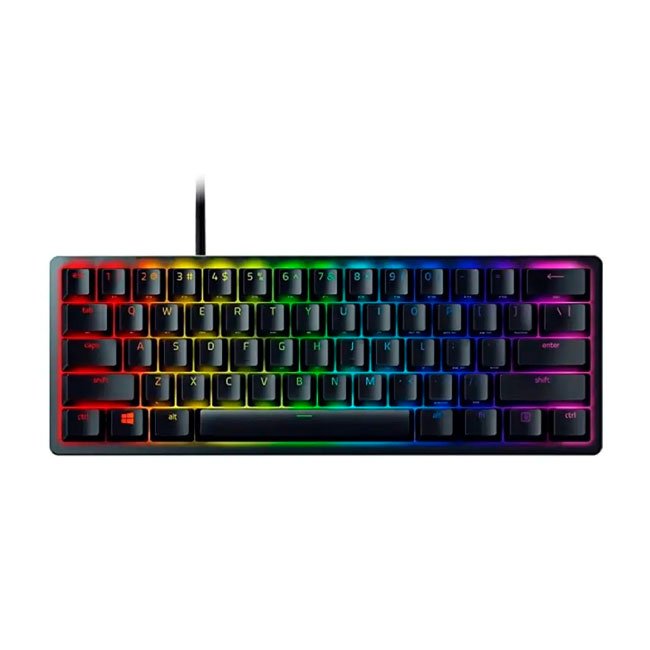 Teclado Razer Huntsman Mini Opto-Mechanical USB-C Purple Switch 60% Chroma RGB Español Negro