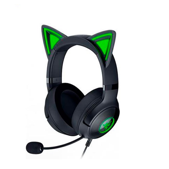 Audífono Gamer Razer Kraken Kitty V2 Chroma USB Black con Micrófono y RGB