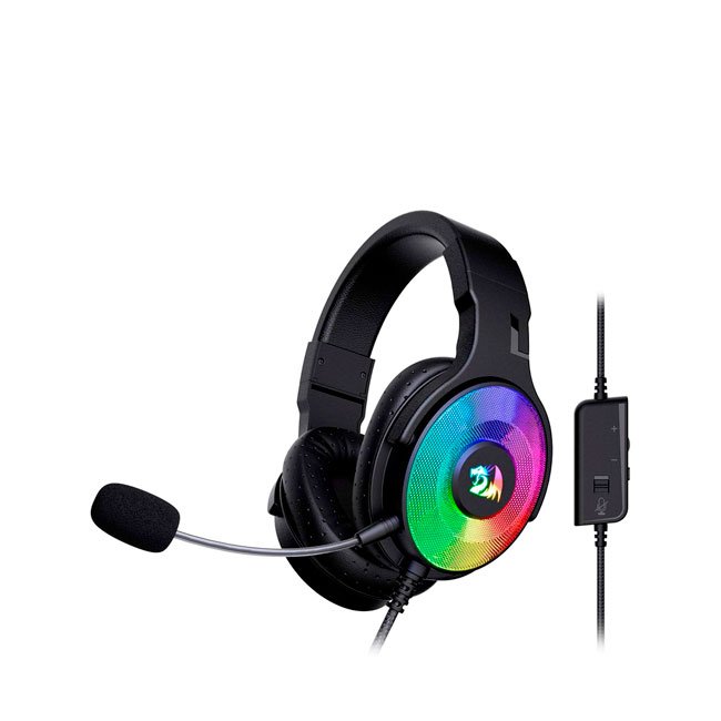 audifono Gamer Redragon H350 Pandora 2 HS RED RGB 7.1 USB + 3.5mm con Micrófono