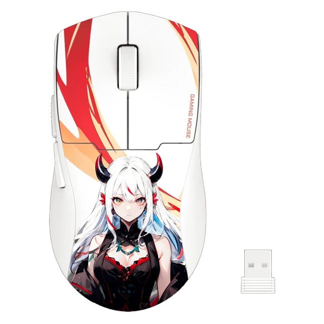 Mouse Redragon K1NG MAX M918AKG-PRO ANIME – 26000 DPI, Sensor Pixart 3395, 49g, Triple Conexión
