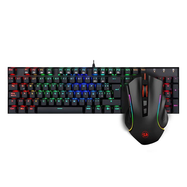 Combo Gamer Redragon MITRA K551RGB-BA-SP + GRIFFIN M607 | Teclado Mecánico y Mouse RGB Español