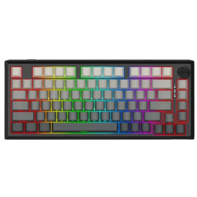 Teclado Redragon PENUMBRA K687GG PRO – 75% gasket, RGB, tri‑modo (cable, 2.4 GHz, Bluetooth)