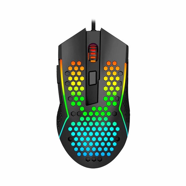 Mouse Redragon Reaping M987-K BLACK con 12400 DPI, 6 botones programables y RGB Chroma