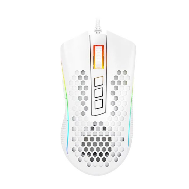 Mouse Redragon STORM ELITE M988W-RGB WHITE – 32,000 DPI, RGB, 8 Botones Programables