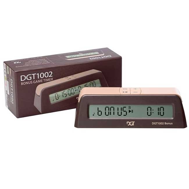 Reloj de Ajedrez Digital DGT 1002 con incremento y temporizador para juegos de mesa