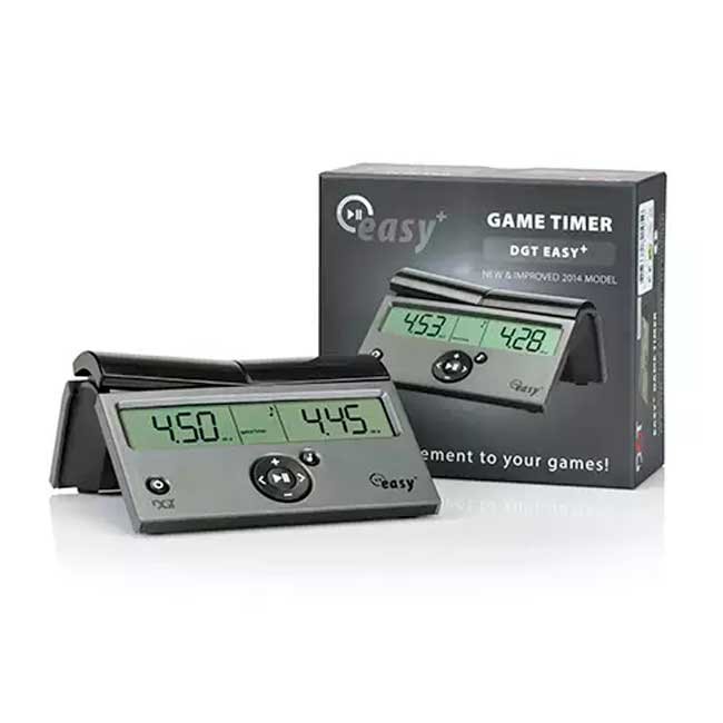 Reloj de Ajedrez Digital DGT Easy Plus con pantalla grande, incremento y fácil programación