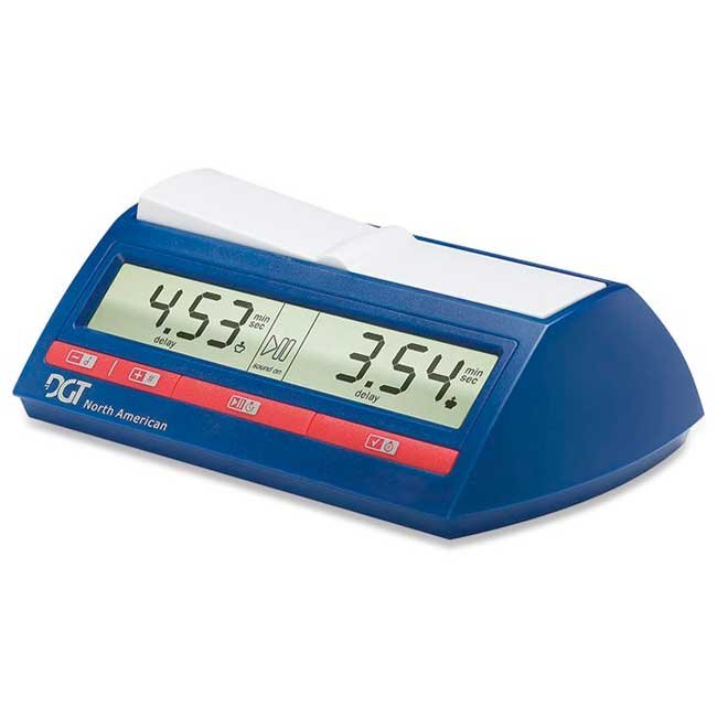 Reloj de Ajedrez Digital DGT North American con retraso US Delay y opciones FIDE