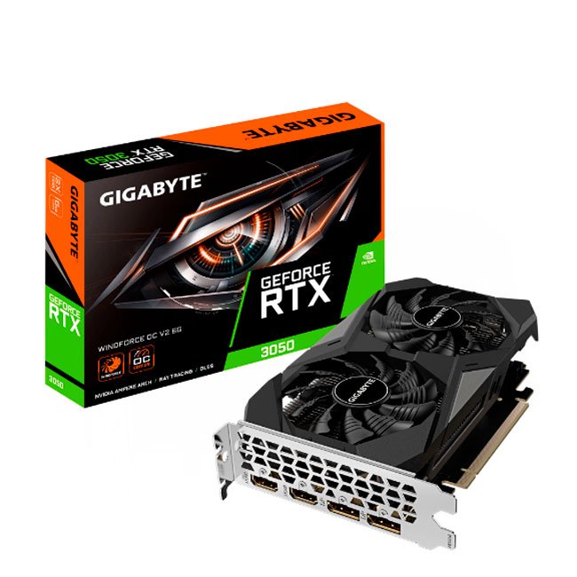 Tarjeta de Video Gigabyte GeForce RTX 3050 6GB GDDR6 WINDFORCE OC V2 - PCIe 4.0