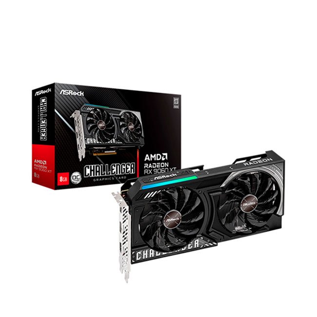 Tarjeta Gráfica ASRock Radeon RX 7600 XT Challenger 8GB GDDR6 OC | Gaming y Alto Rendimiento