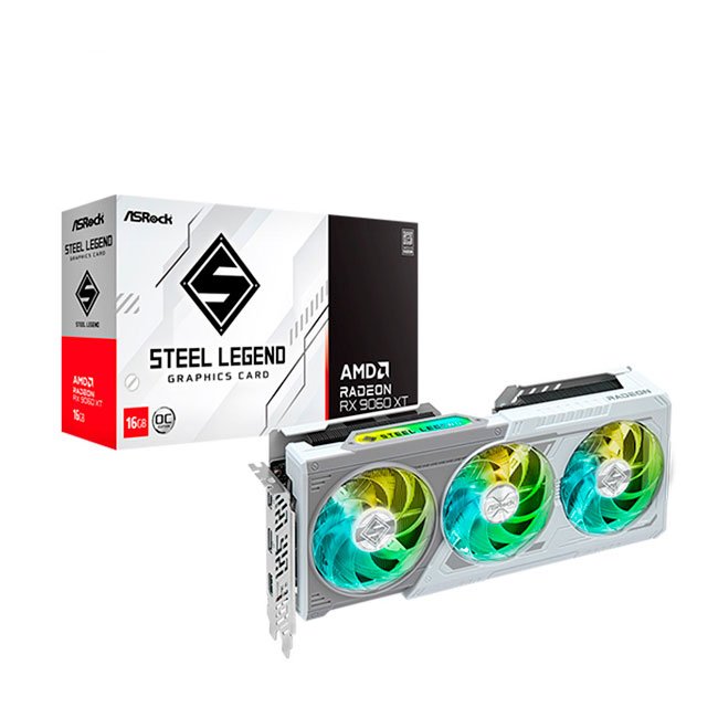 Tarjeta Gráfica ASRock RX 7600 XT Steel Legend 8GB GDDR6 OC | Edición Gaming Premium