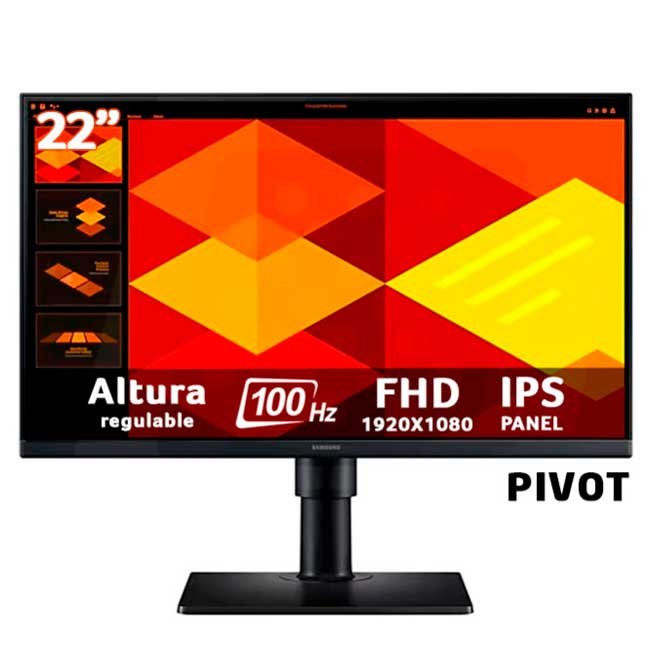 Monitor Samsung LS22D400GALXPE Essential S4 22" FHD IPS 100Hz, 5ms, HDMI, DisplayPort