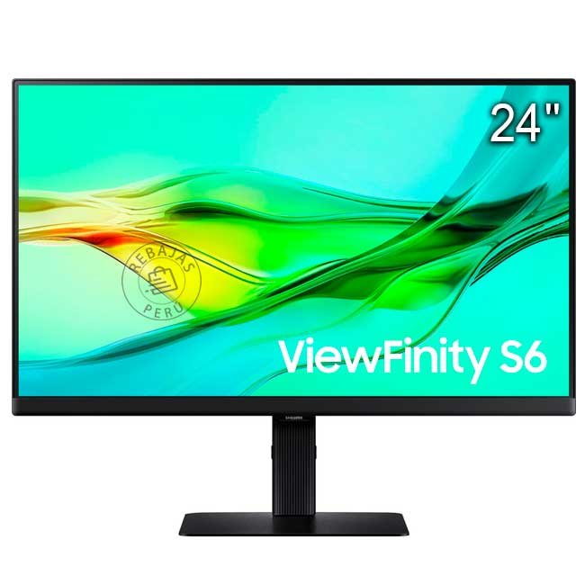 Monitor Samsung LS24D600EALXPE ViewFinity S6 24” QHD – Pantalla IPS, 100Hz, USB-C 90W y HDR10