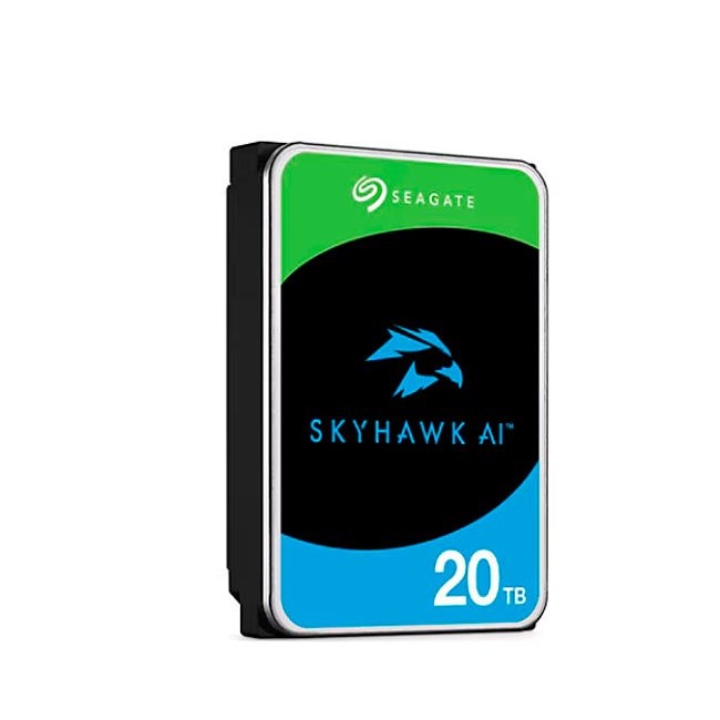 Disco Duro Seagate SkyHawk AI 20TB ST20000VE003 3.5" SATA 7200RPM para Videovigilancia y NVR 24/7