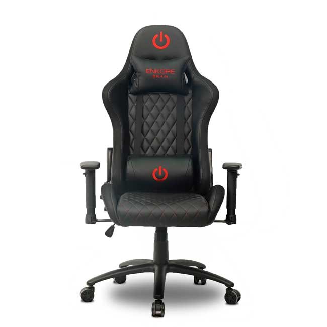 Silla Gamer Enkore Brain ENC GC1003 2D Reclinable Ergonómica 150Kg Roja