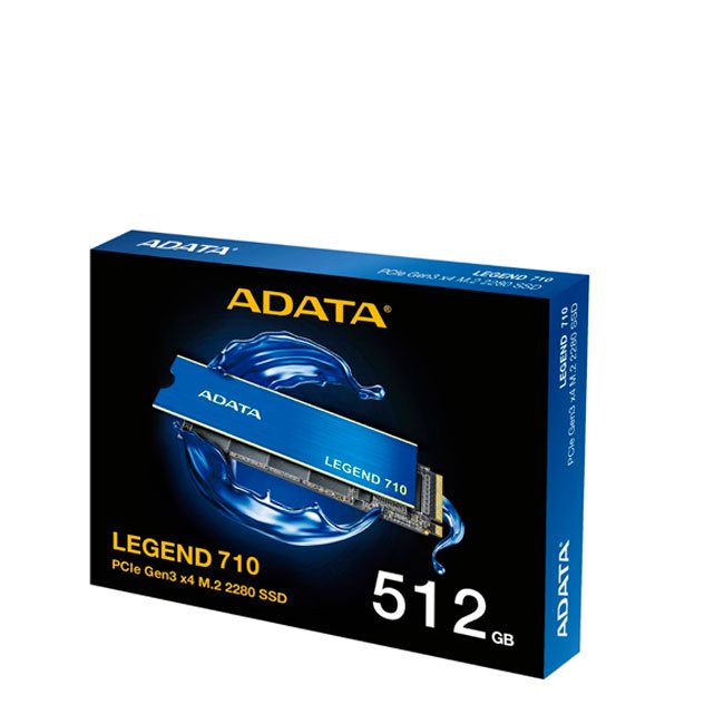 Disco SSD ADATA LEGEND 710 512GB M.2 NVMe PCIe Gen3 x4 2400MB/s