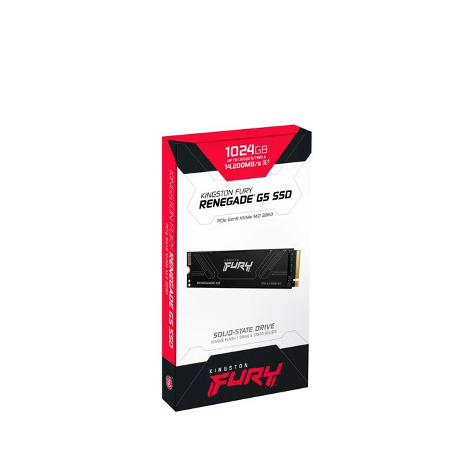 disco SSD Kingston FURY Renegade G5 1TB M.2 2280 PCIe 5.0 NVMe – Alta Velocidad para Gamers y Entusiastas