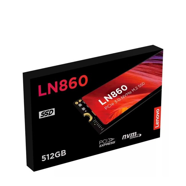 Disco SSD Lenovo LN860 512GB M.2 2280 PCIe Gen3 NVMe 1.4 – Lectura 3500MB/s, Escritura 1900MB/s