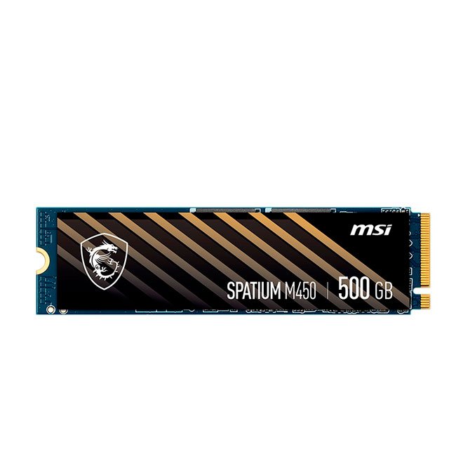 DISCO SSD MSI Spatium M450 500GB M.2 2280 PCIe Gen4 NVMe – Alta Velocidad de Lectura y Escritura