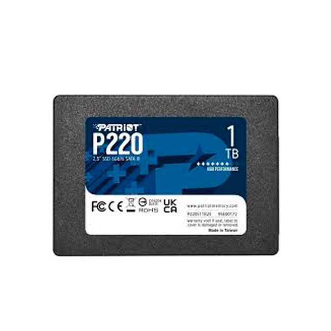 Unidad en Estado Sólido Patriot P220 1TB SATA III 2.5” Alta Velocidad SSD Interno