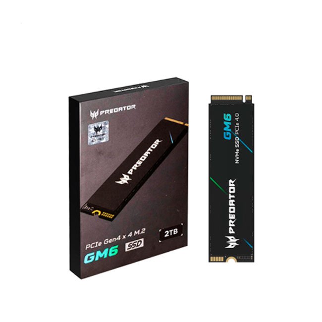 Disco SSD Predator GM6 2TB M.2 PCIe Gen 4.0 x4 NVMe 2.0 de Alta Velocidad